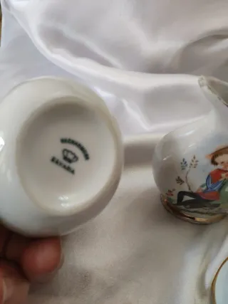 Set 3 mini lattiere porcellana decorate