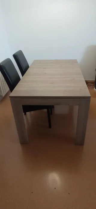 Mesa de comedor extensible madera