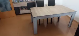 Mesa de comedor extensible madera