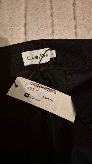 Pantaloni eleganti Calvin Klein neri
