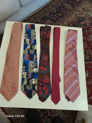 Lotto 7 Cravatte Uomo Fantasia