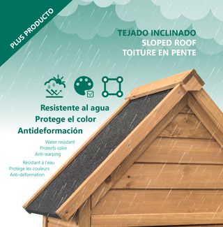 Armario Exterior Madera Cobertizo Caseta