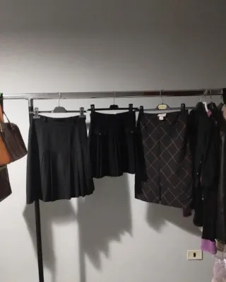 Lotto 3 gonne vintage lana misto lana XS