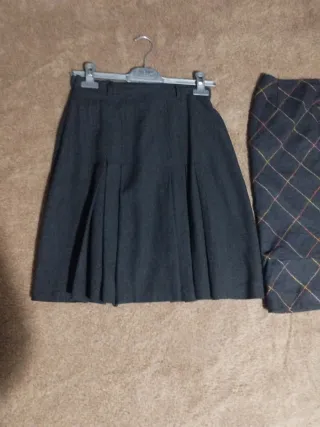 Lotto 2 gonne vintage lana e misto lana XS