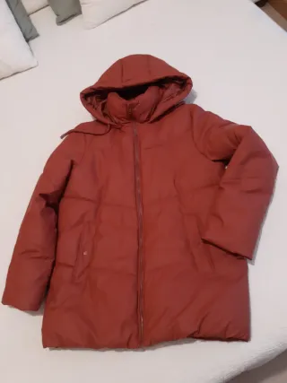Anorak chica EASY WEAR marrón/rojo