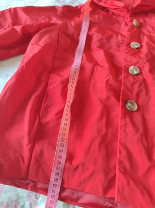 Giacca a vento rossa Made in Italy