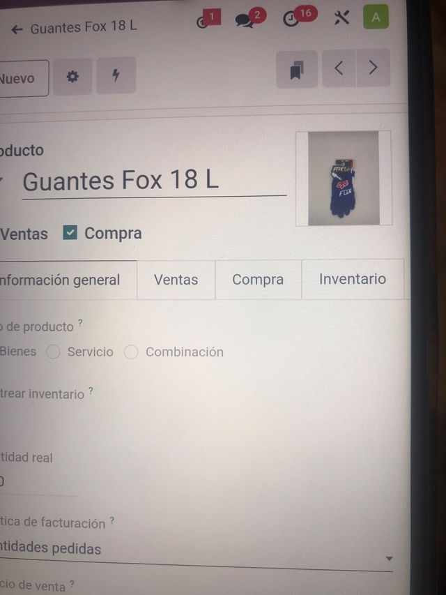 Guantes Fox Talla L Azules y traje