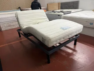 105x190 CAMA ARTICULADA ELÉCTRICA  COLCHON LÁTEX