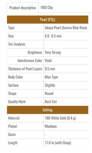 Collar Perlas Akoya 6-6.5mm Cierre Oro