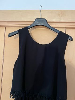 Abito lungo nero donna