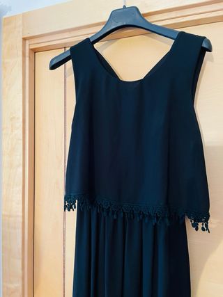 Abito lungo nero donna