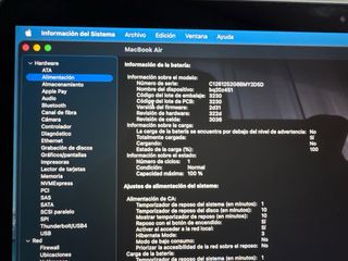 MacBook Air M1 8GB 256GB Gris Espacial como nuevo