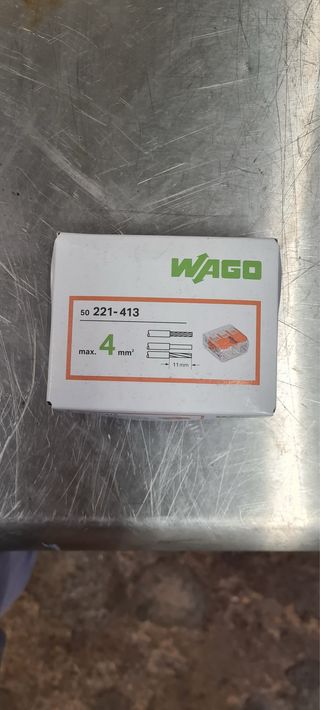 Ligadores Wago 221-413 4mm²