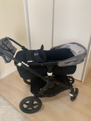 Cochecito Bugaboo Negro y Gris