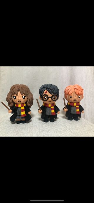 Figuras Harry Potter, Hermione, Ron