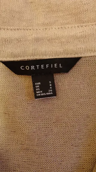 Camisetas Cortefiel beige y marrón