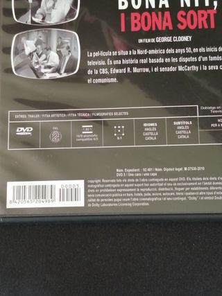 DVD Bona nit, i bona sort (Drama)