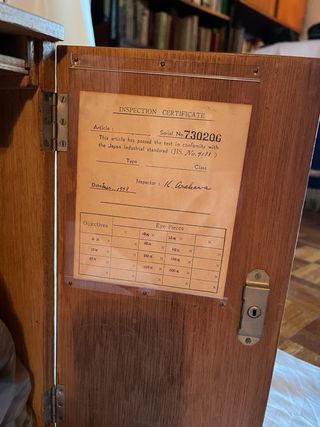 Microscopio antiguo JIS