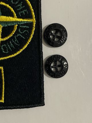 Badge Stone Island patch nero