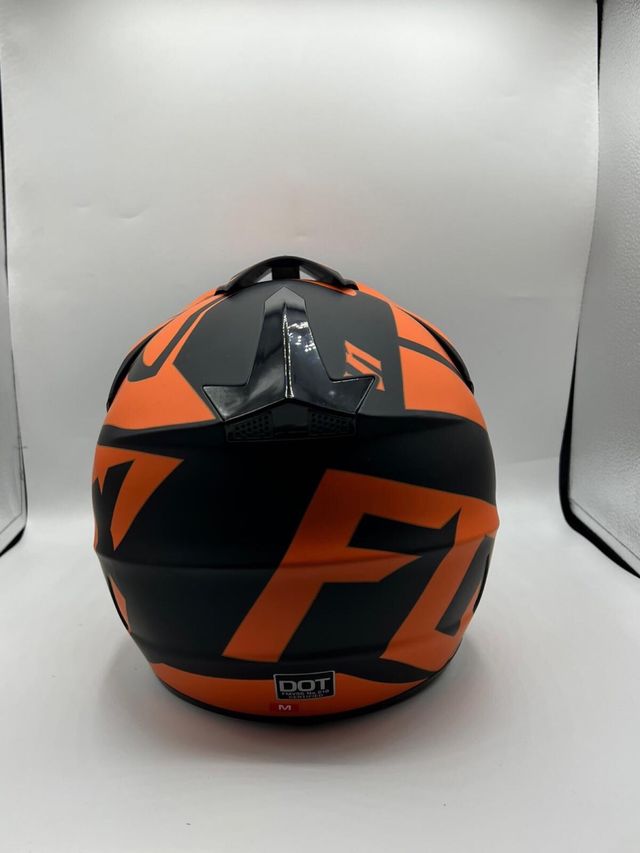 Casco Motocross Naranja Unisex