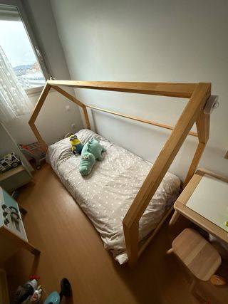 Cama Montessori Madera Natural