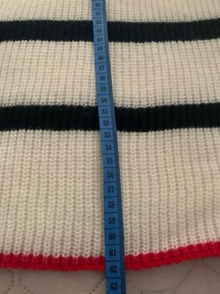 Jersey de punto rayas blanco y azul