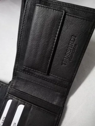 Portafoglio Trussardi Pelle Uomo Nero