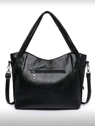 Bolso de piel negro