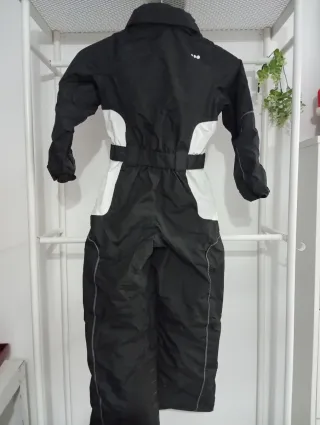 Mono Nieve Ski Niños Negro/Blanco