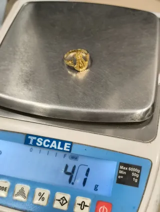 Anillo Virgen del Rocío Oro 18kt