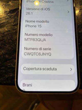 iPhone 15 256GB giallo