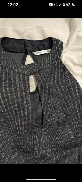 Top Lefties argentato taglia L