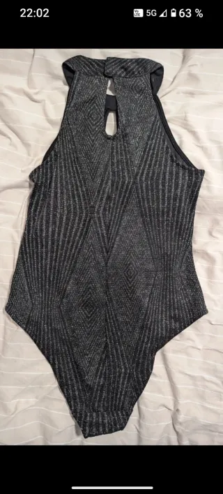 Top Lefties argentato taglia L