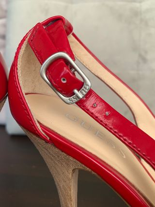 Zapatos Tacón Guess Rojo charol
