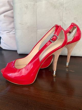 Zapatos Tacón Guess Rojo charol