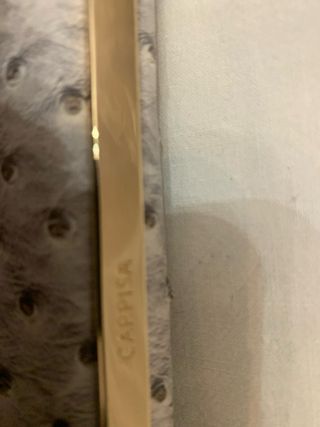 Borsetta Carpisa grigio con catena oro