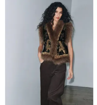 Chaleco S Zara bordado zw collection