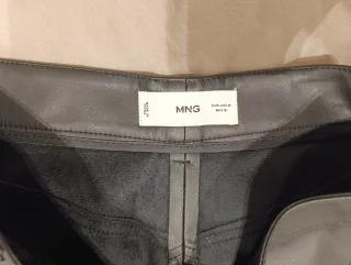 Falda efecto piel Mango Talla M