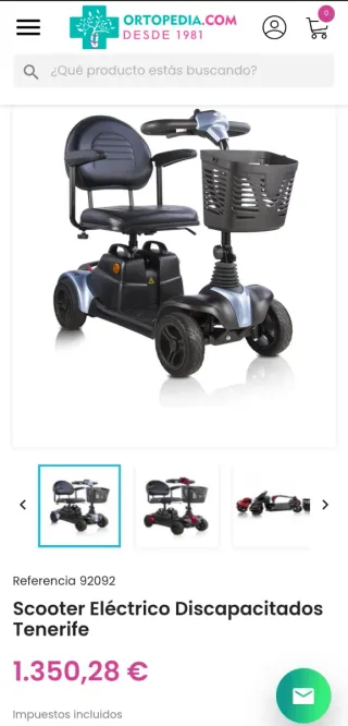 Scooter eléctrico Tenerife