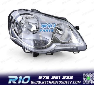 FARO DCH PARA VOLKSWAGEN VW POLO VI 05-09 CROMO