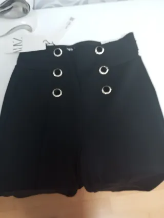Pantalones cortos negros Zara Talla S