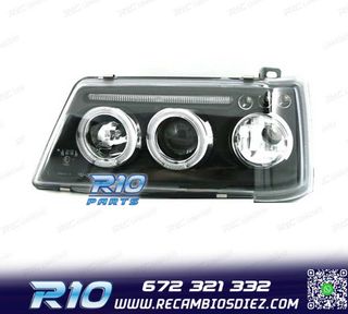 FAROS PARA PEUGEOT 205 90-96 OJOS ANGEL FONDO NEGRO