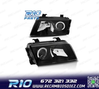 FAROS AUDI A4 B5 94-99 FONDO NEGRO