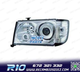 FAROS + INTERMITENTE MERCEDES CLASE E W124 85-93 FONDO CROMO