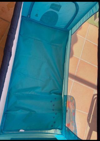 Cuna de viaje azul ratoncitos Asalvo