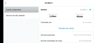 Dron DJI Mini 3 con mando y bateria