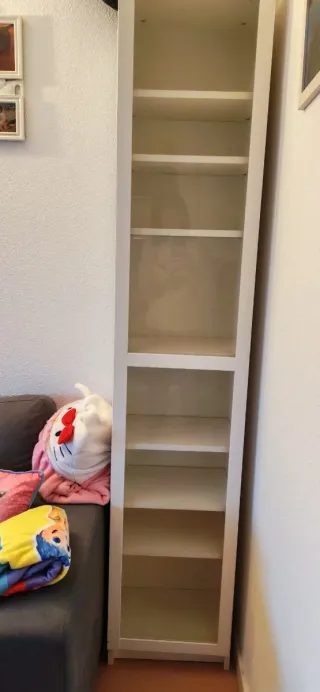 Vitrina Estantería Cristal Blanca