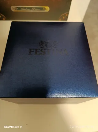 Caja para reloj Festina azul