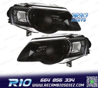 FAROS PARA VOLKSWAGEN VW PASSAT 05-10 FONDO NEGRO