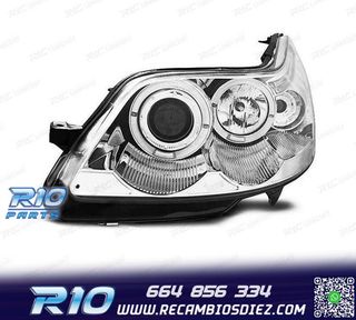 FAROS CITROEN C4 04-09 OJOS ANGEL FONDO CROMO
